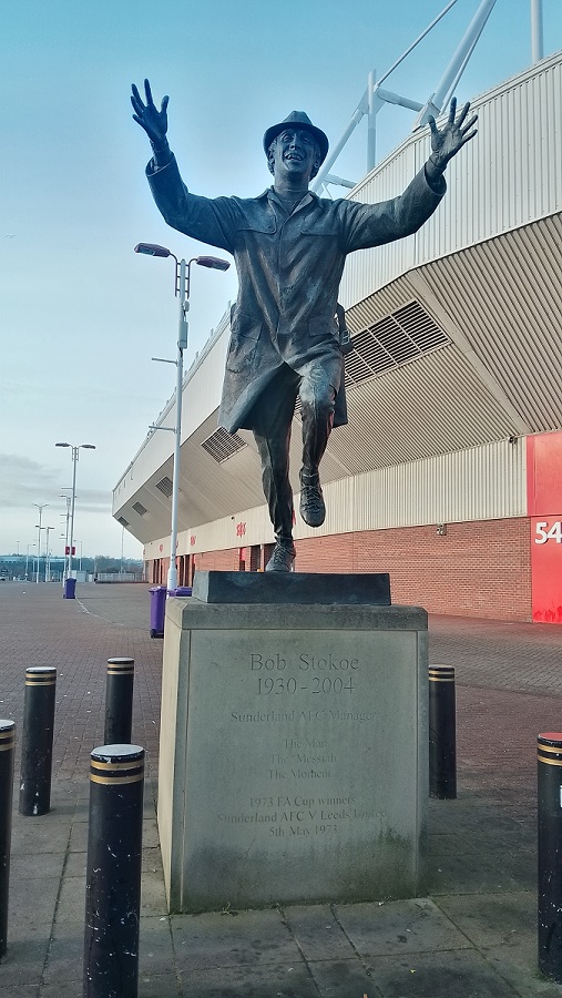 Bob Stokoe statue Stadium of Light